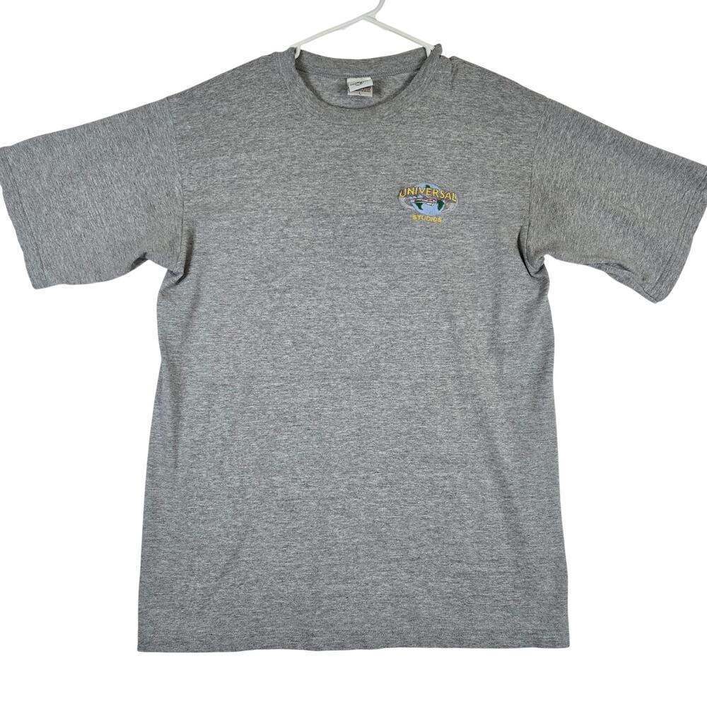 VTG Universal Studios Tshirt Embroidered Logo Mens Large Heavyweight Cotton 0811